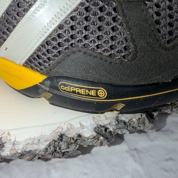 Adidas Marathon 10 adiPRENE Women's Size 10.5 Running Shoes Gray Yellow Sneakers - Picture 5 of 15